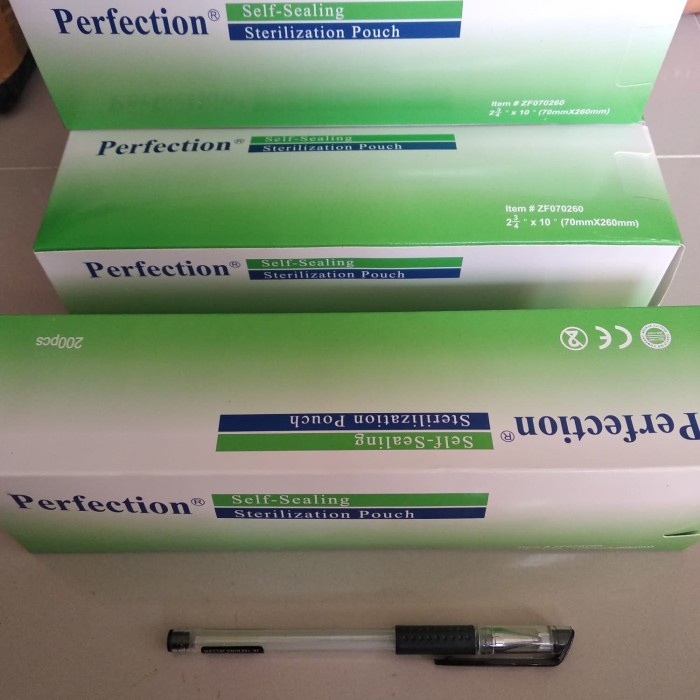 steril Pouches  plastik sterilisasi  200 pcs