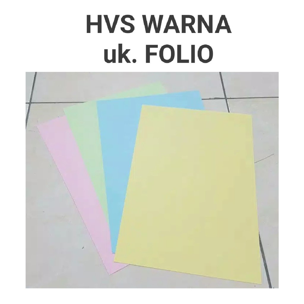 

(20 lbr) Kertas HVS Warna dan Putih 70 GR