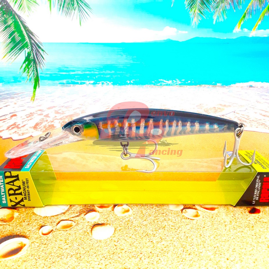 XRMAG20 HD WAHOO Rapala XRAP 14cm 46gr Magnum 20 Minnow Trolling Lure Casting Umpan Pancing