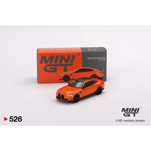 Diecast MINIGT MINI GT NO 526  BMW M4 MPERFORMANCE (G82) FIRE ORANGE