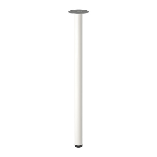 IKEA ADILS Kaki Meja, putih / hitam