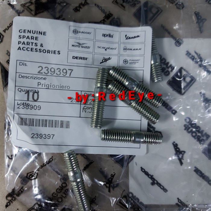 Baut Tanam Knalpot Piaggio Zip - Liberty 100