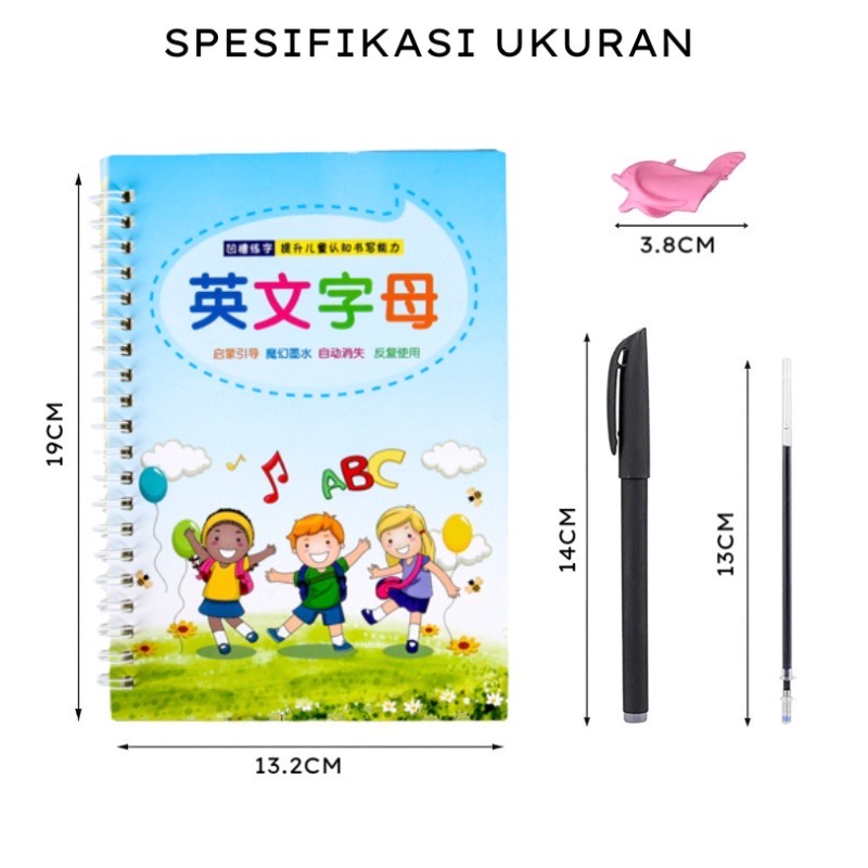 

ISI 4 BUKU BELAJAR AJAIB GRATIS PENA PULPEN HAPUS BUKU BELAJAR ANAK MENULIS ANGKA HURUF GAMBAR MAGIC BOOK 1 SET ISI 4PCS BISA HAPUS SANK MAGIC BOOK PRACTICE JEPSO MAKASSAR