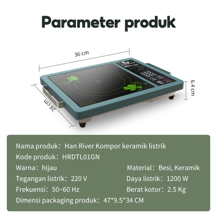 HAN RIVER Kompor Induksi Listrik smart kompor listrik Induction Cooker