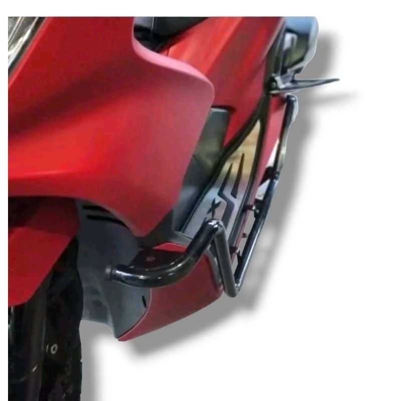 Tubular Crashbar Dudukan Lampu Pelindung Body + D2 Laser Pro 20 watt Nmax Old New Aerox Pcx ADV 150 