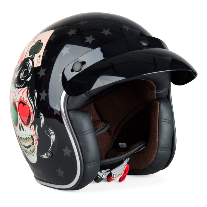 Helm LS2 OF583 Bobber Tattoo Black