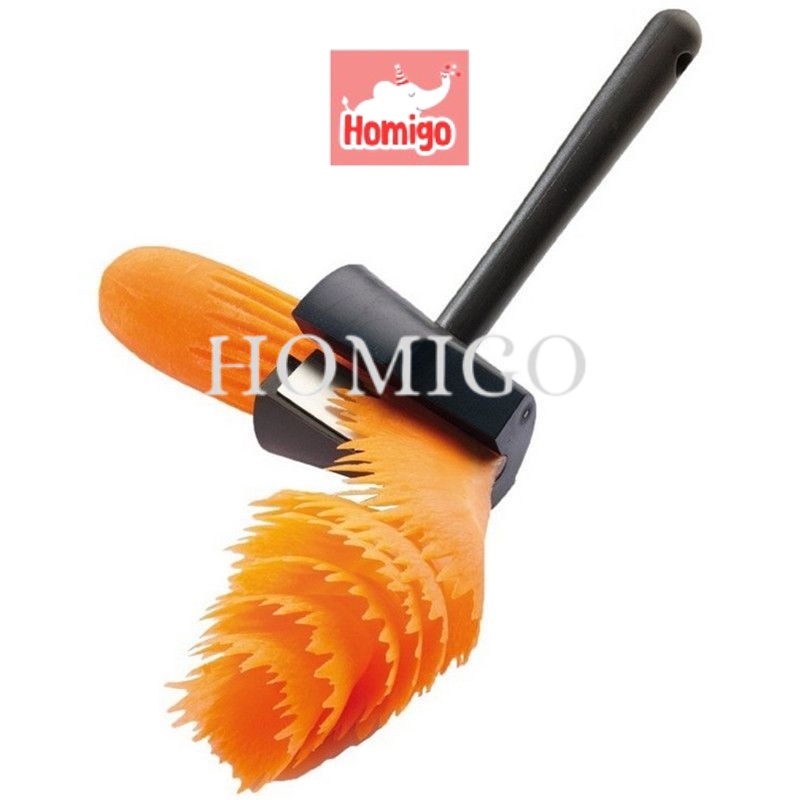 RB Homigo Rautan Spiral Wortel Timun Garnis Bunga Nasi Tumpeng Bahan Stainless Hias Bento Makanan