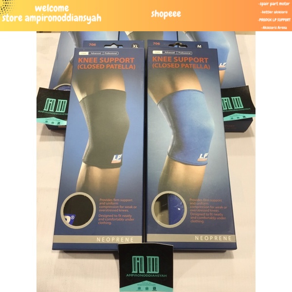 LP SUPPORT-706 KNEE SUPPORT (CLOSED PATELLA) closet kinesiology tape original knee support lp patell