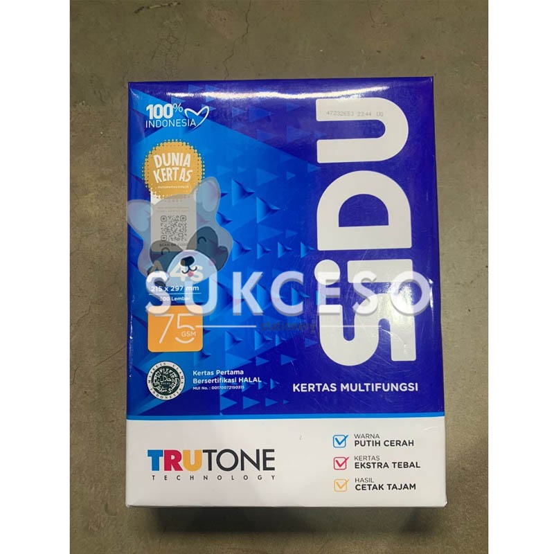 

SIDU Sinar Dunia A4S 75 gr Kertas HVS Kertas Print/Fotocopy