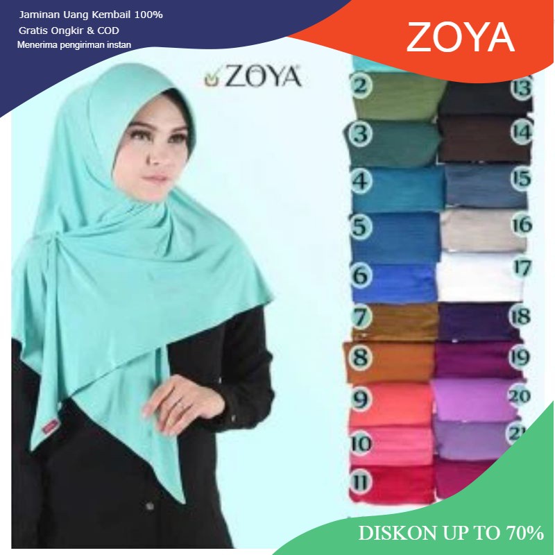 Bergo Alia HX casual by zoya (pet besar) dan alia SX (panjang kerudung lebih pendek dripda alia HX)