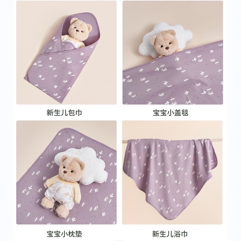 Grosir 2In1 Bedong Katun + Topi Newborn Set Kain Swaddle Bayi Catalog Nslr Rd