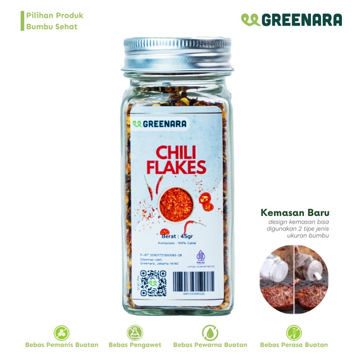 

[PREMIUM] Cabe Kering 45gr / Chili Flakes KUALITAS TERBAIK