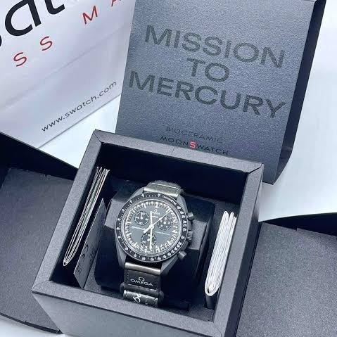 JAM Mewah omega x swatch Bioceramic Mission to Mercury