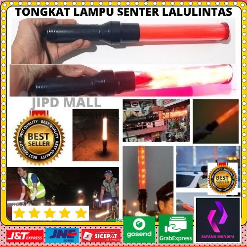 Tongkat Lampu Senter Polisi Lalulintas Tour Sepeda Motor Parkir 113159