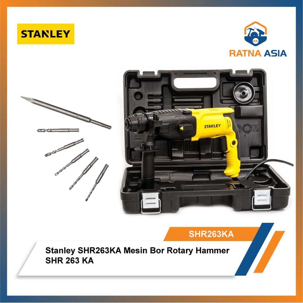 Stanley SHR263KA Mesin Bor Rotary Hammer Drill SHR 263 KA