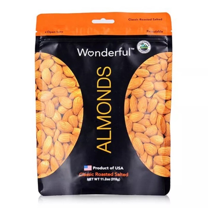 

Wonderful Classic Roasted Salted Almonds 318gr