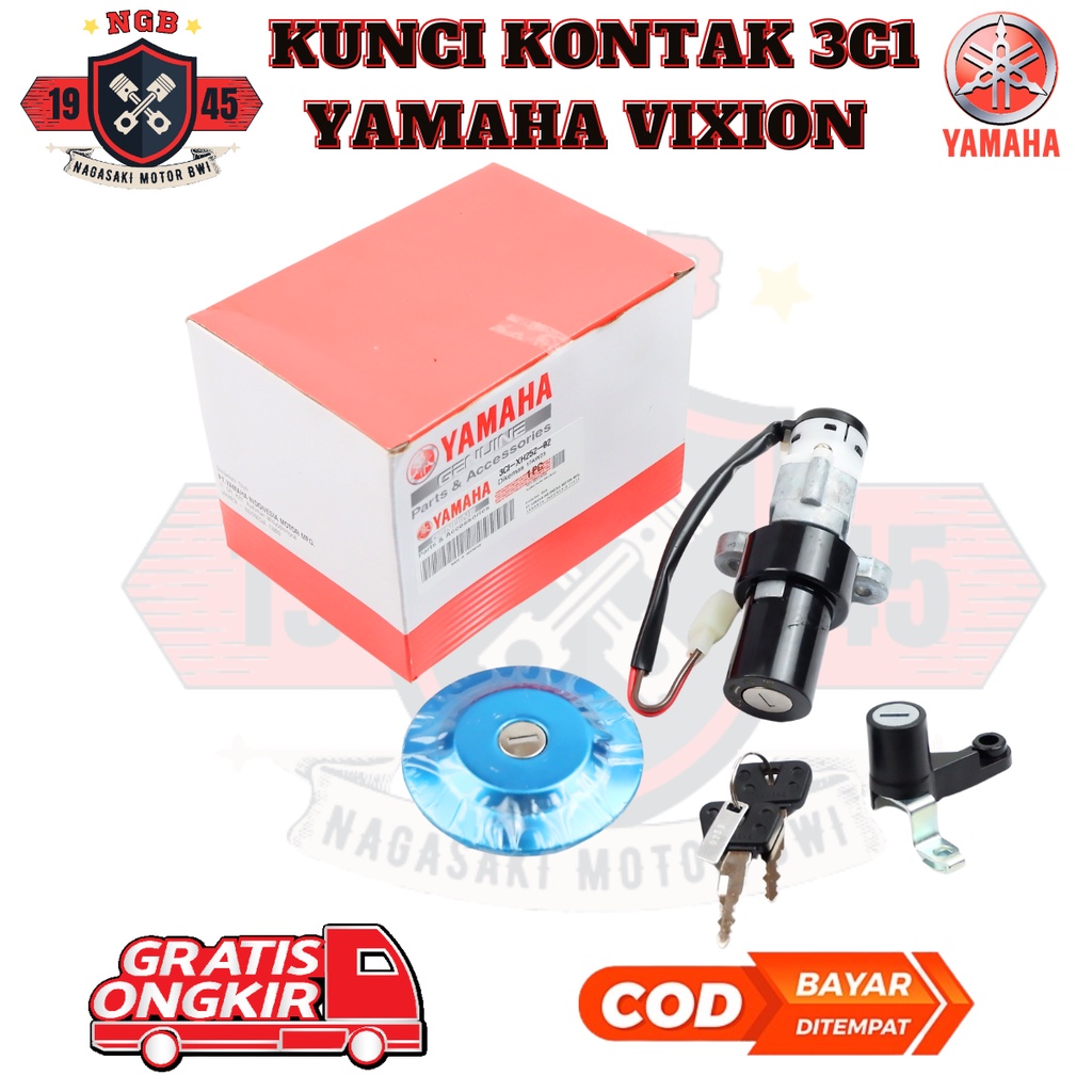 Kunci Kontak Set Tutup Bensin Yamaha Vixion / Kunci Kontak Motor Yamaha Vixion OLD - 3CI-XH252-02