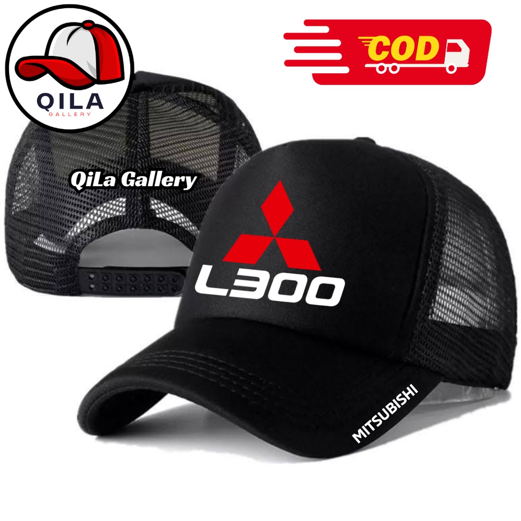 QiLa Gallery Topi Trucker L300 - Topi Distro L300 Logo - Topi MITSUBISHI L300 Premium - Topi Pria De