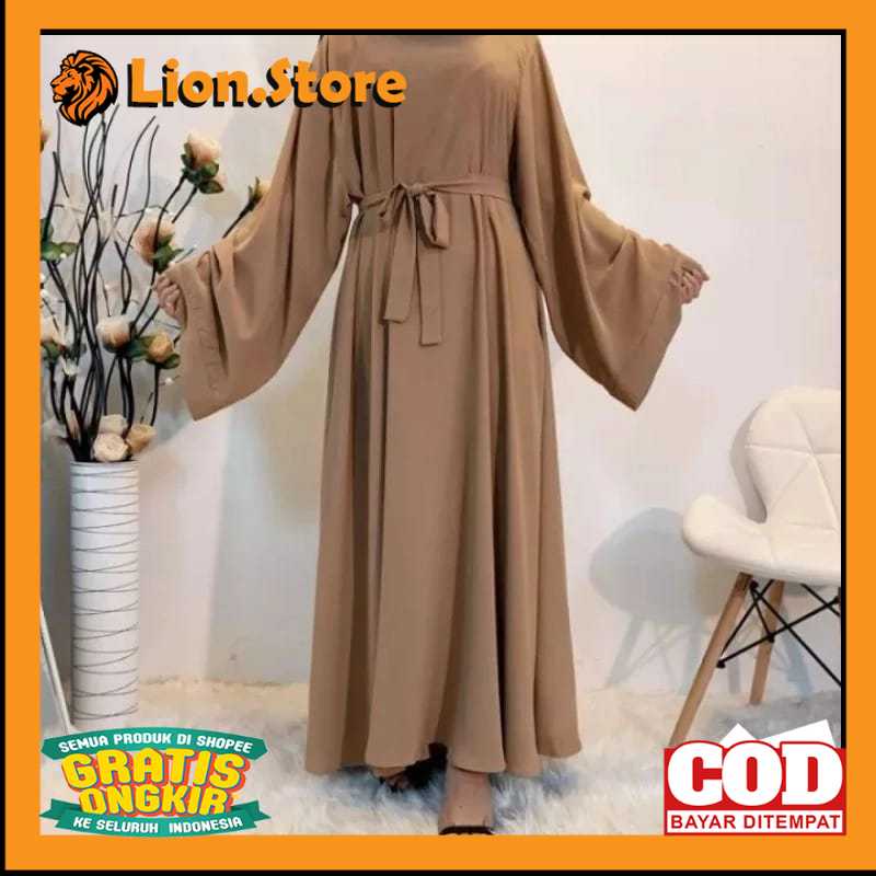 Baju Gamis Abaya Turki Syar'i Turkey Dress Muslim Wanita Remaja Dewasa Casual Basic Simpel Elegant T
