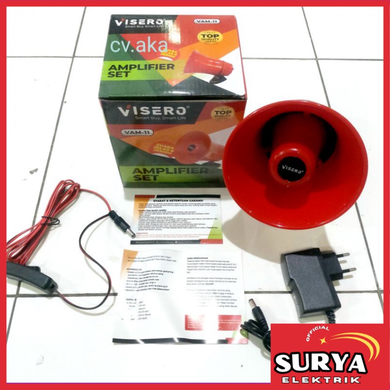 Speaker Mini TOA VISERO VAM-11 Amplifier Set USB / Rekam Suara Jernih