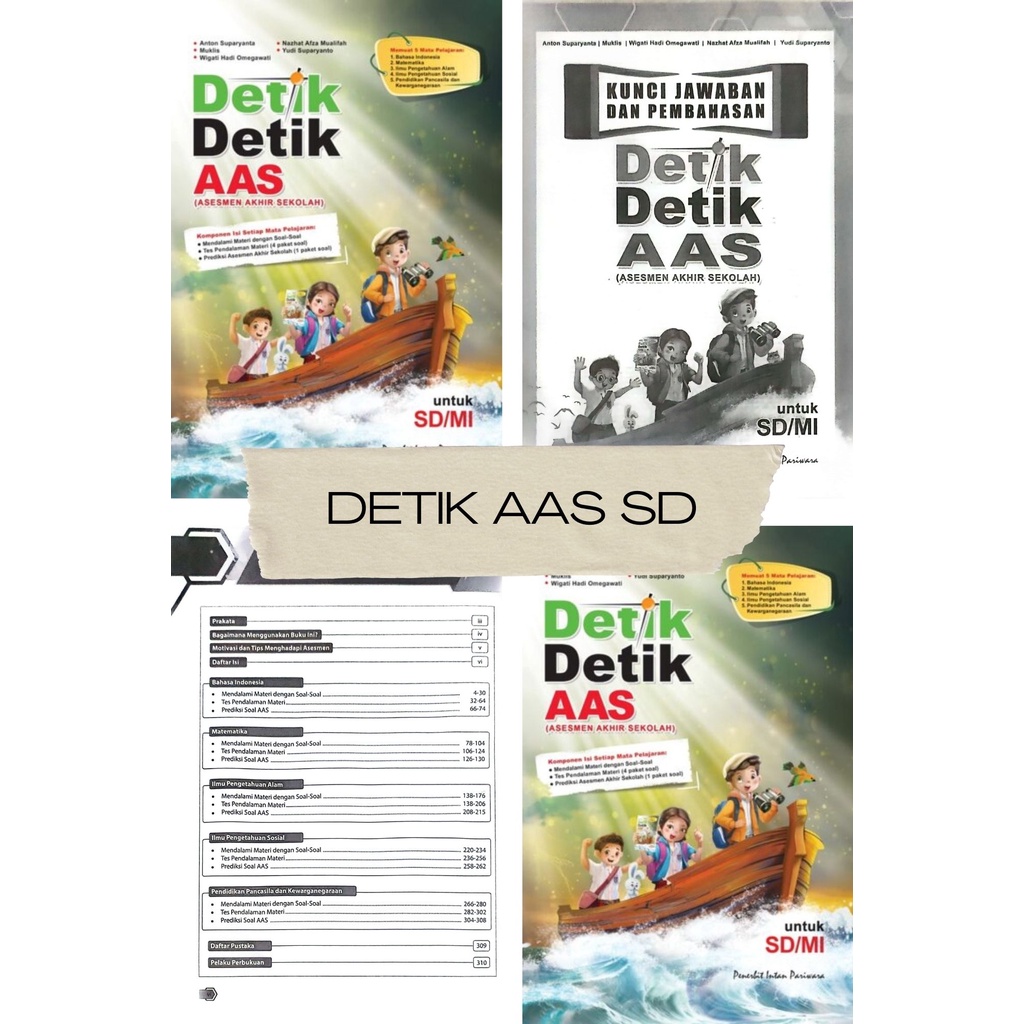 Buku Detik Detik AAS SD 2023/2024 Intan Pariwara