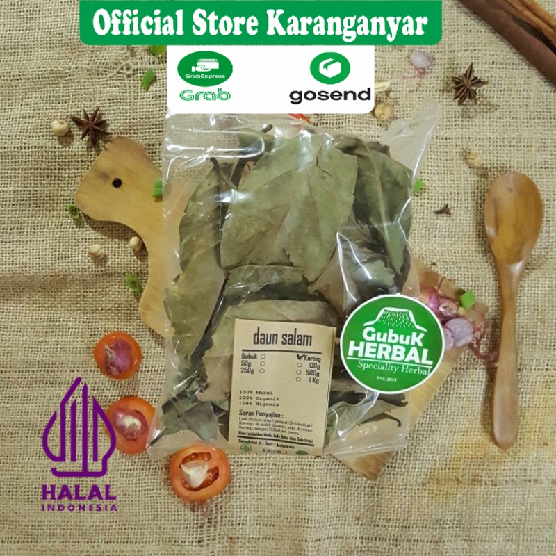 

DAUN SALAM KERING 100 GRAM - Syzygium Polyanthum / JAMINAN MURNI / DIPETIK DARI TUMBUHAN SEGAR & DIKERINGKAN DI TEMPAT BERSIH