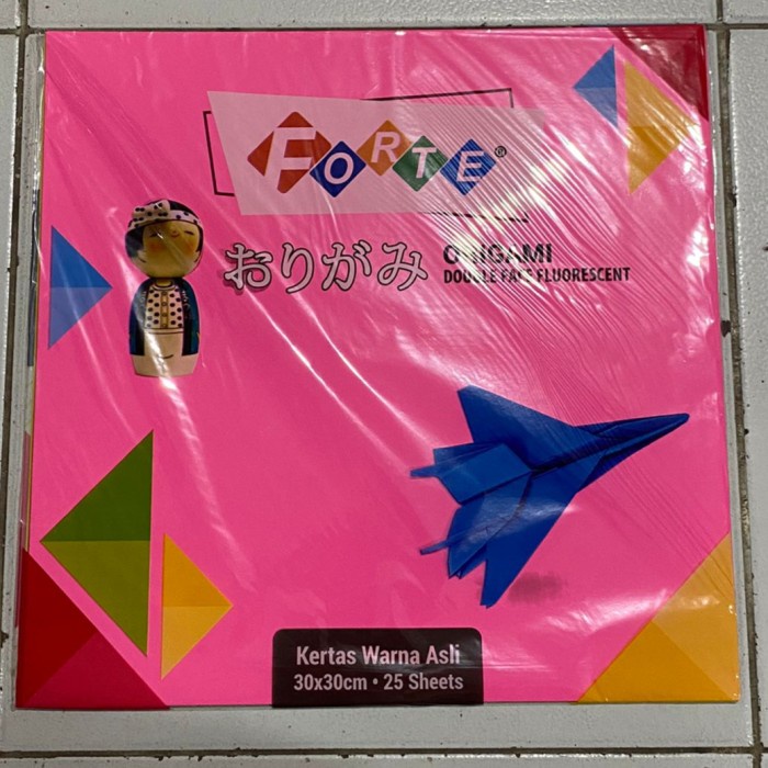 

Kertas Lipat Forte Besar Isi 25 Lembar / Origami Warna 2 Sisi 30x30