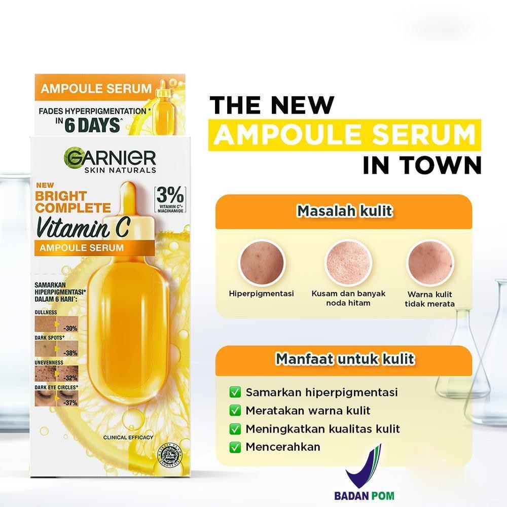 Ratu  GARNIER Ampoule Serum Vitamin C 1,5Ml ECER | Bright Complete | Serum | BPOM