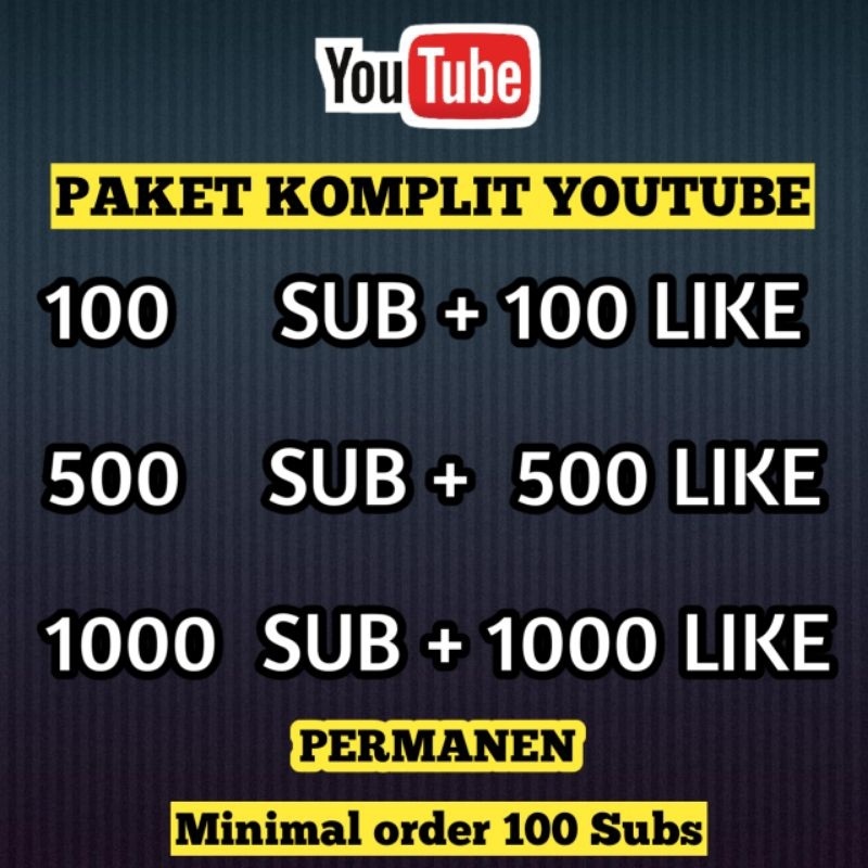 Super murahSUBSCRIBER YOUTUBE UNTUK MONETISASI SUBSCRIBER AKTIF