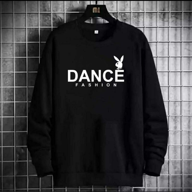 LEX-KAOS Crewneck Sweater Pria PlayBoy Kekinian-Baju Lengan Panjang Trendy-Sweater Fashion