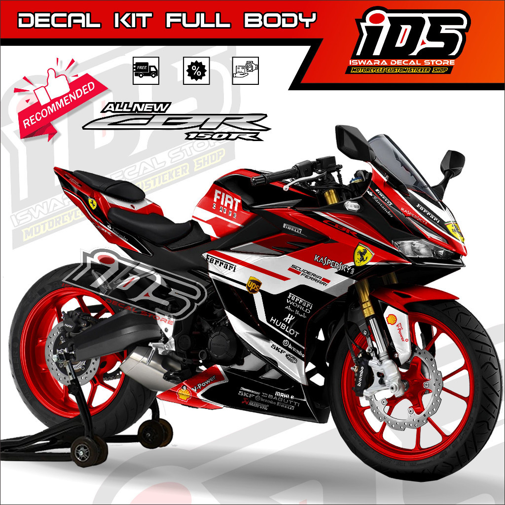 Decal Cbr 150r 2021 Full Body Decal Cbr 150r New Full Body Stiker All New Cbr150r Full Body Ferrari