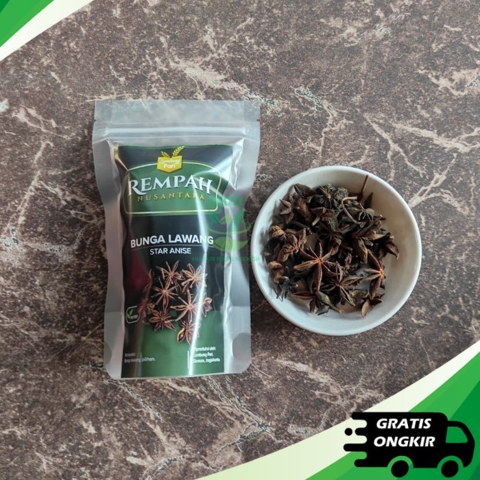 

[akhi.id] BUNGA LAWANG HIGIENIS / PEKAK / STAR ANISE / Kembang Lawang Murni isi 30gram