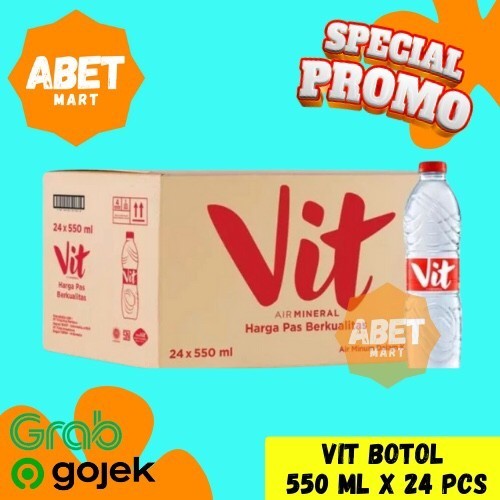 

Air Mineral Vit 550 Ml 1 Dus isi 24 Botol - Water X Pcs 550ml Tanggung