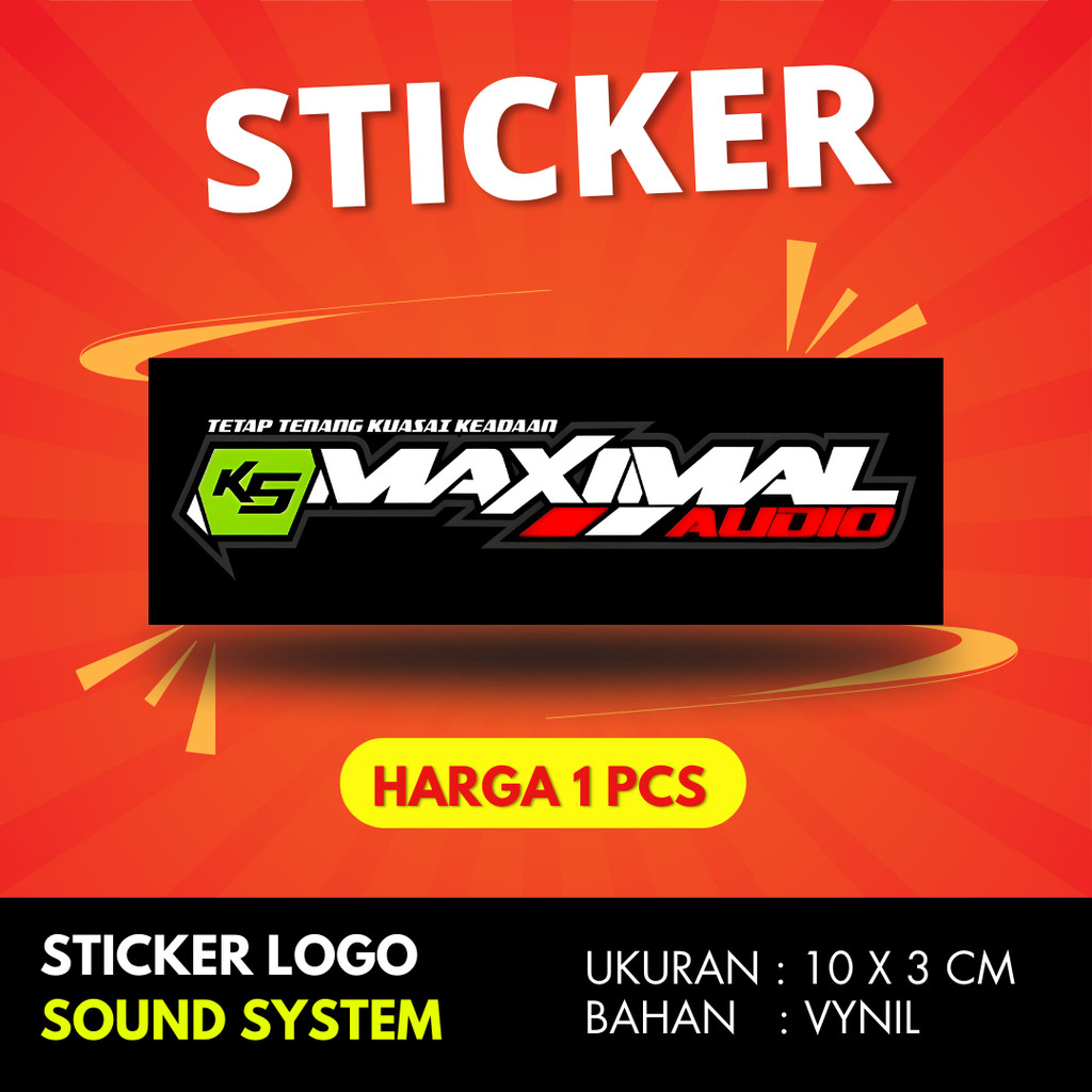 

Sticker sound system K5 MAXIMAL AUDIO BAHAN VYNIL ANTI AIR PREMIUM