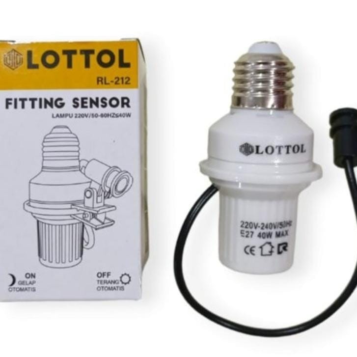 JA FITTING LAMPU SENSOR PITING SENSOR BOHLAM OTOMATIS E27 LAMPU OTOMATIS CAHAYA SIANG DAN MALAM