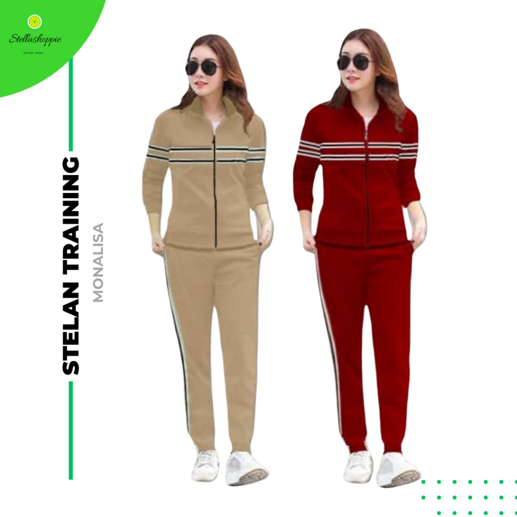 Stelan Training Monalisa jaket olahraga