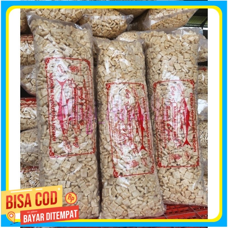 

1ball kerupuk tahu kotak asin gurih (1kg) camilan medan