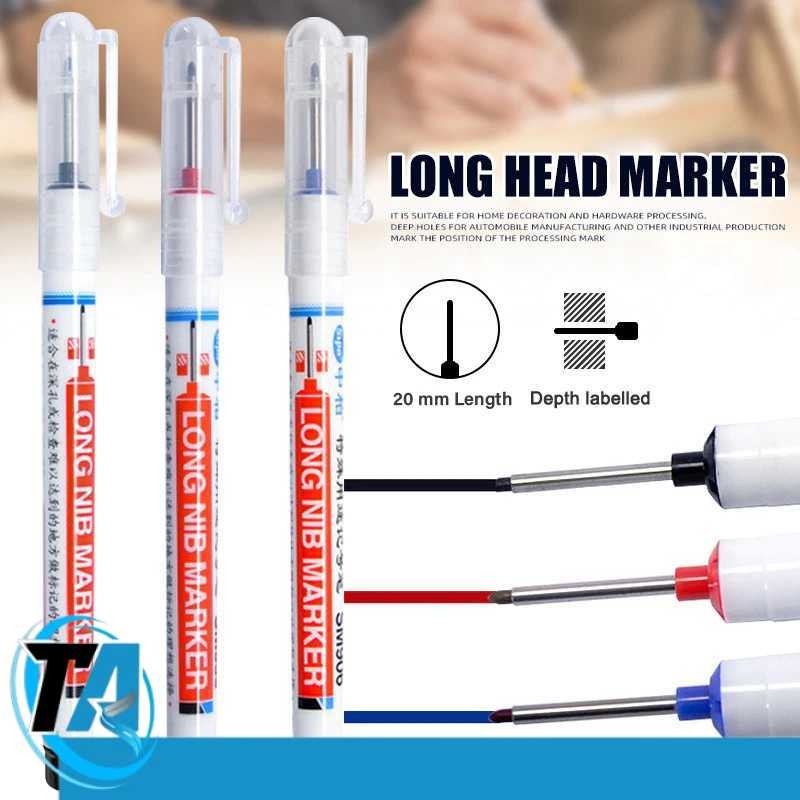 

NEW Spidol Kepala Panjang Long Nib Head Marker Waterproof - 317