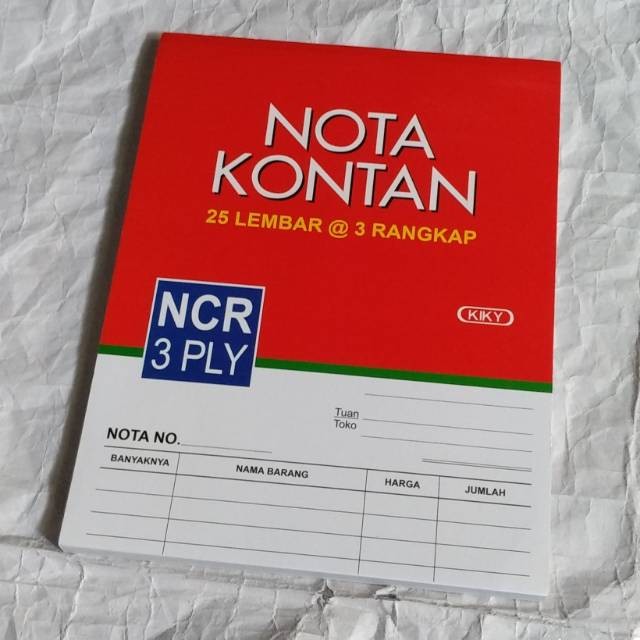 

NOTA KONTAN BESAR 3 PLAY KIKY