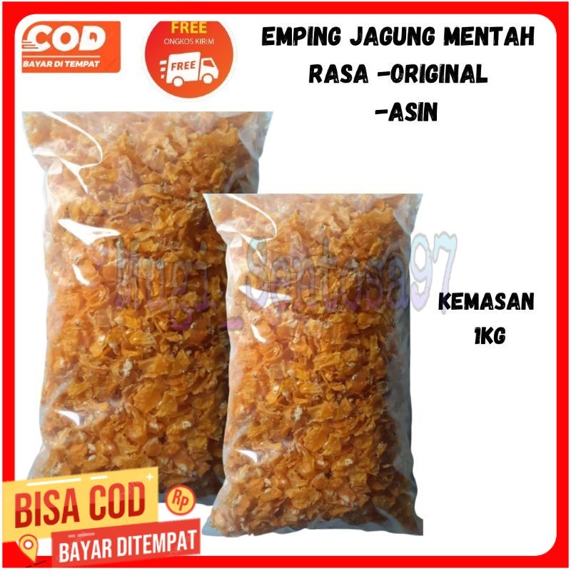 

Keripik Mentah / Cemilan Jagung / Jagung Gepok / Jagung Geprek Mentah / Kripik Jagung Gepuk jagung mentah 1 kg Kwalitas Super ASLI KLATEN / BISA COD DAN GRATIS ONGKIR