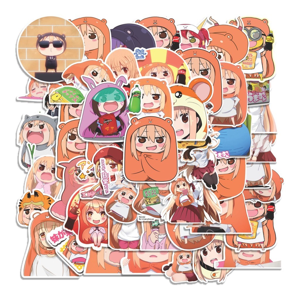 

COD 50 Pcs Stiker Anime HIMOUTO UMARU CHAN Lucu Anti Air Untuk Dekorasi Notebook Sepeda Skateboard Handphone