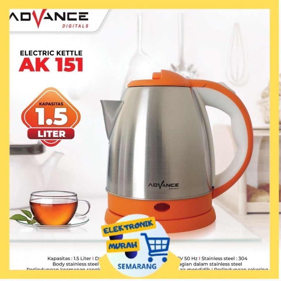 ADVANCE TEKO LISTRIK AK - 151 KETTLE /KETEL LISTRIK AK-151 [EMS]