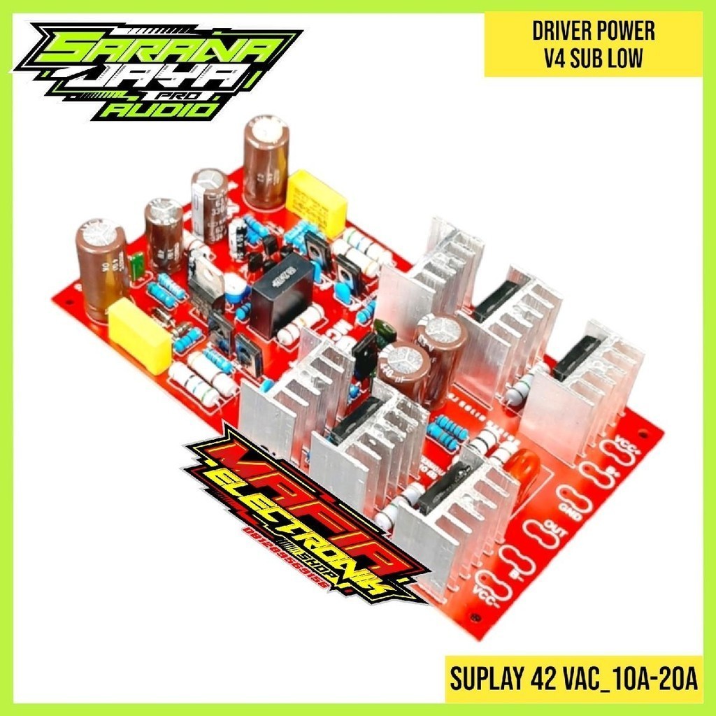 driver power v4 sub low komponen baik + bagus