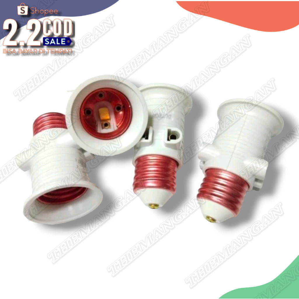 [BISA COD] Fittingan Kombinasi Colokan Listrik - Fitting Lampu Kombinasi - MURAH