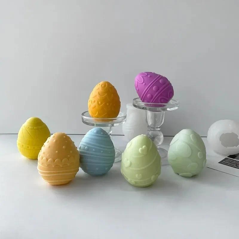 

Easter Eggs Candle Silicone Mold Aromatherapy Candle Plaster Ornaments Mould Easter Decoration