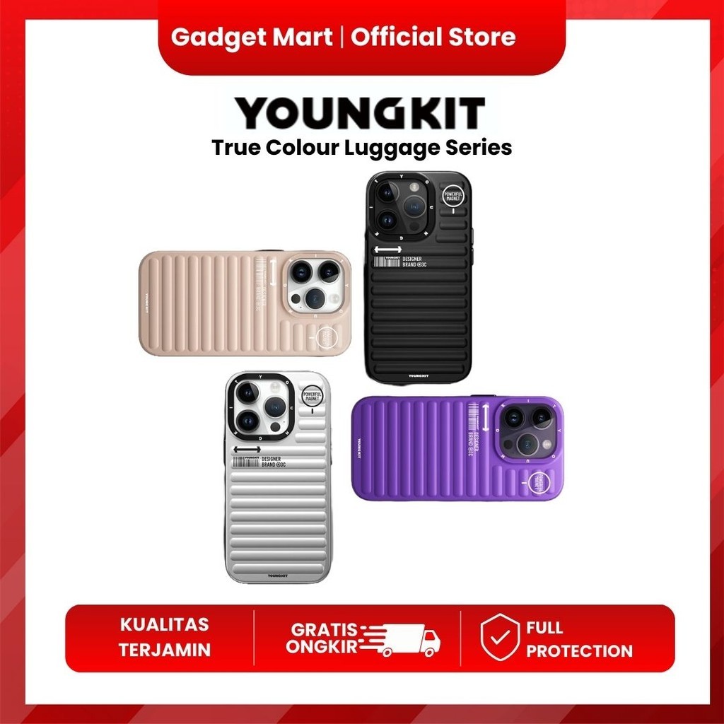 Case Iphone Apple 14/15 Pro/Pro Max Youngkit True Colour Luggage Series