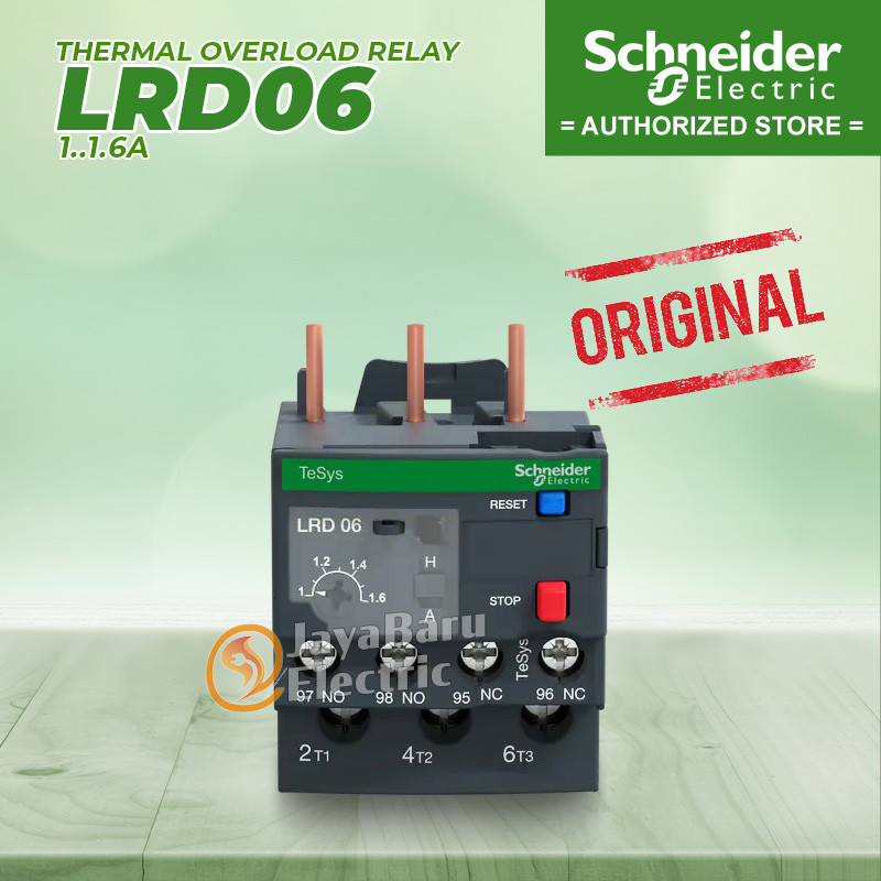 SCHNEIDER Thermal Overload Relay LRD-06 LRD06 1-1.6A