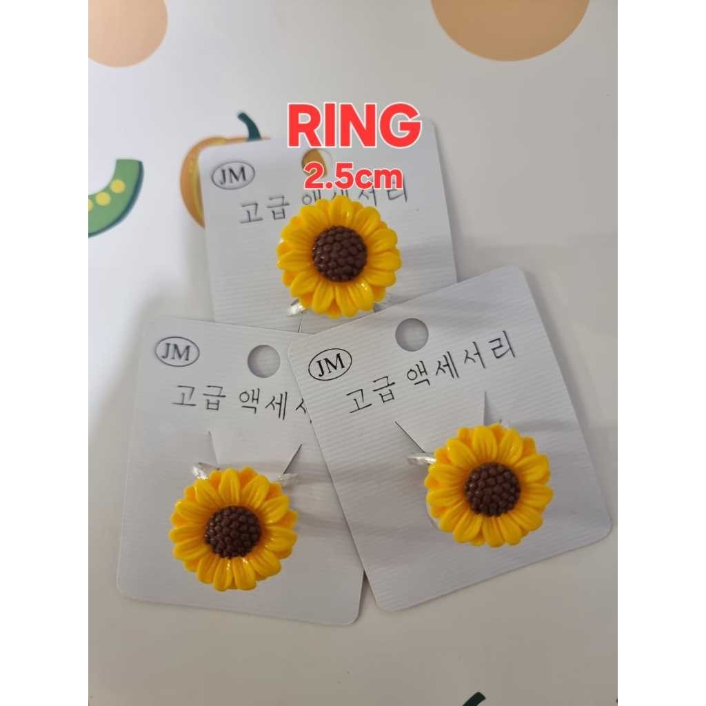 LUSINAN RING HIJAB BUNGA MATAHARI ring hijab korea ring hijab estetik