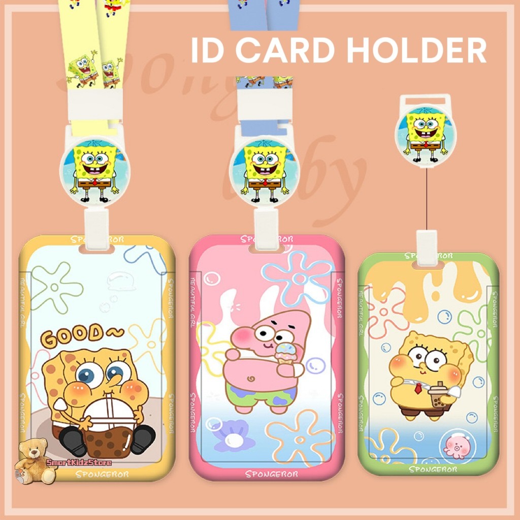 

Tempat Kartu ID Card Spongebob Kartun Tempat Pelindung Lebal Kerja Kartu Akses