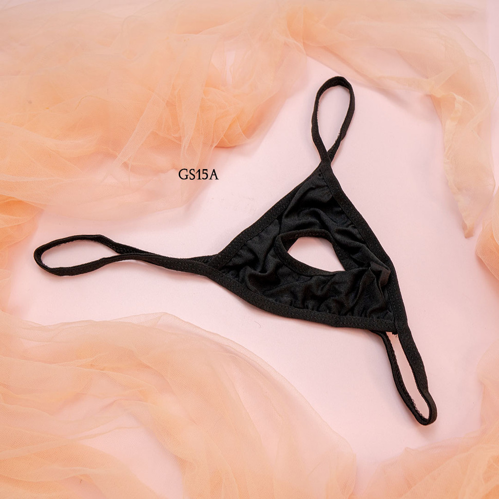 Gstring Thong Underwear Pria Premium Lingerie Hitam Celana Dalam Pria Gs15A